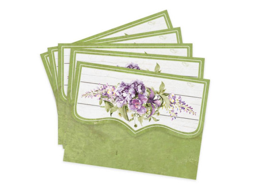 Set of mini envelopes 9 x 12 cm - Piątek Trzynastego - Secret garden, 5 szt.