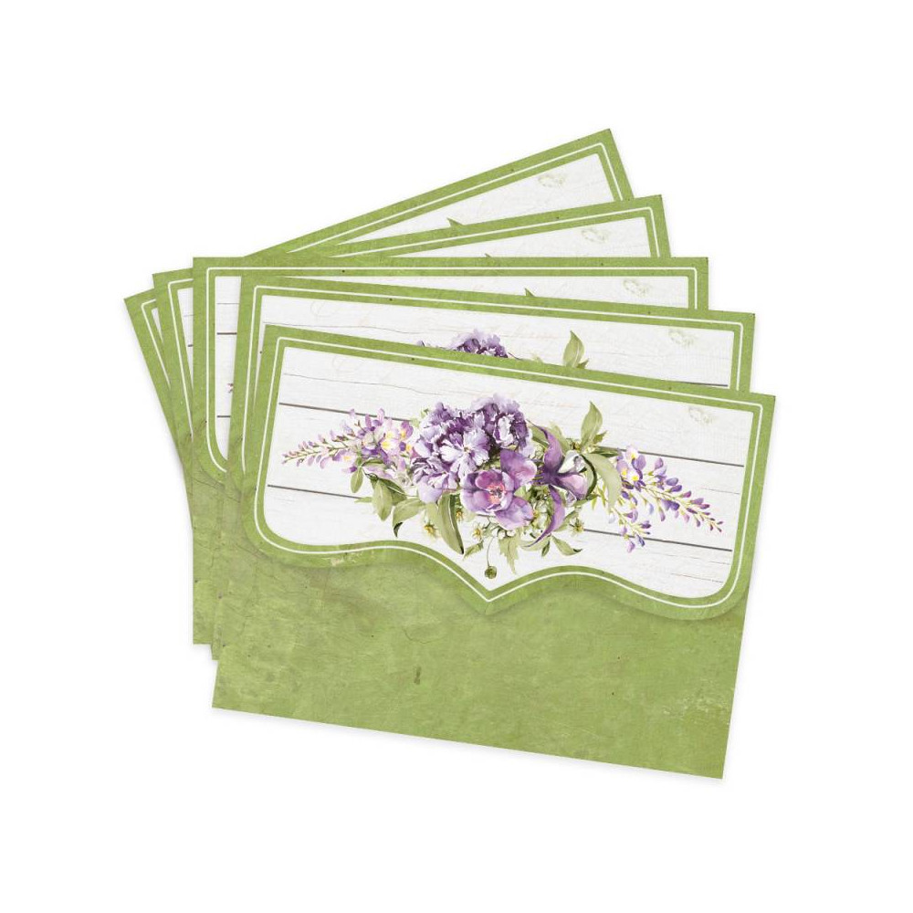 Set of mini envelopes 9 x 12 cm - Piątek Trzynastego - Secret garden, 5 szt.