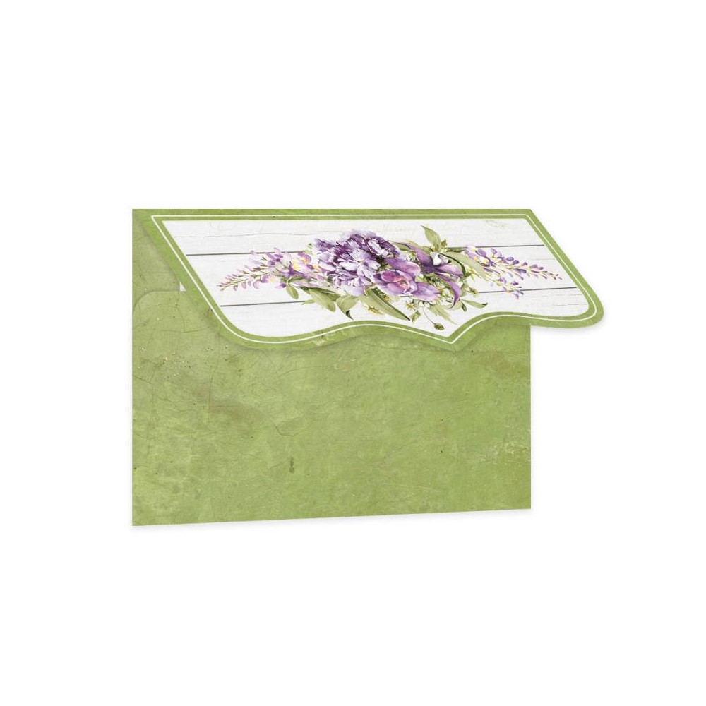 Set of mini envelopes 9 x 12 cm - Piątek Trzynastego - Secret garden, 5 szt.