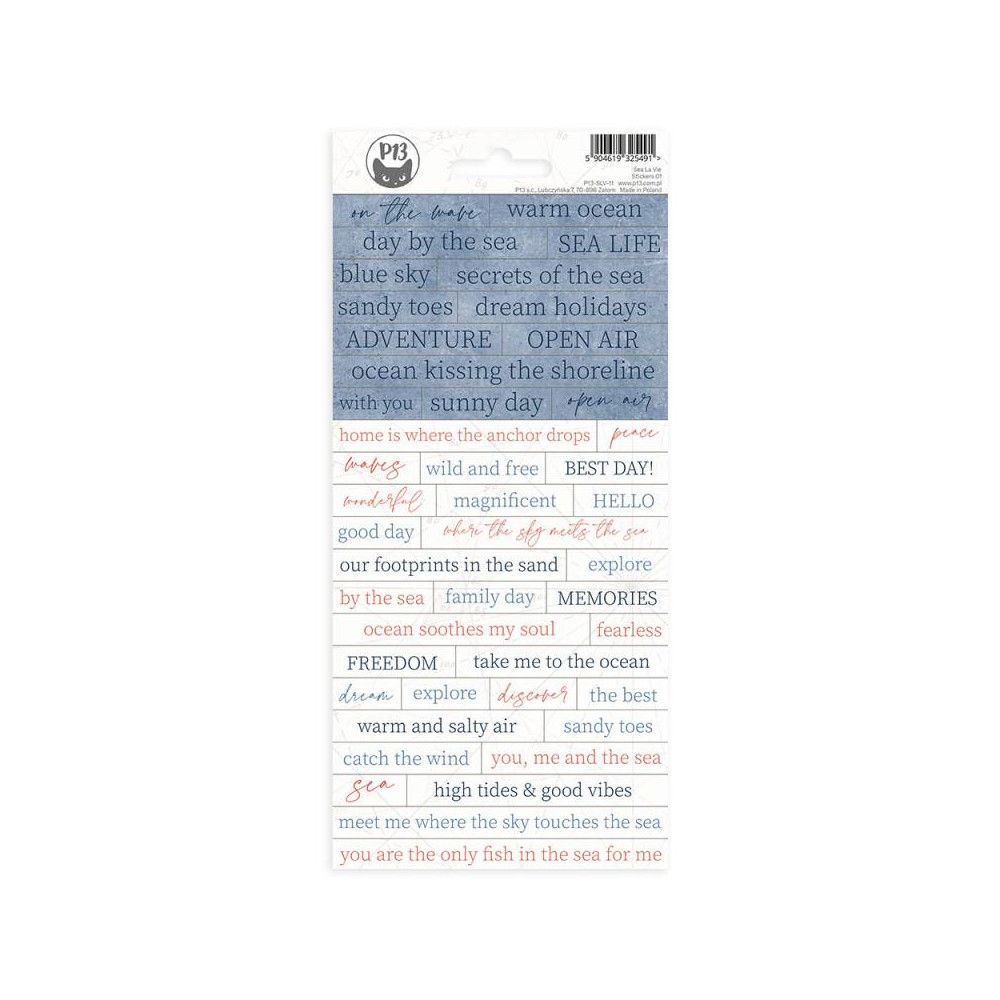 Stickers 10,5 x 23 cm - Piątek Trzynastego - Sea la vie 01