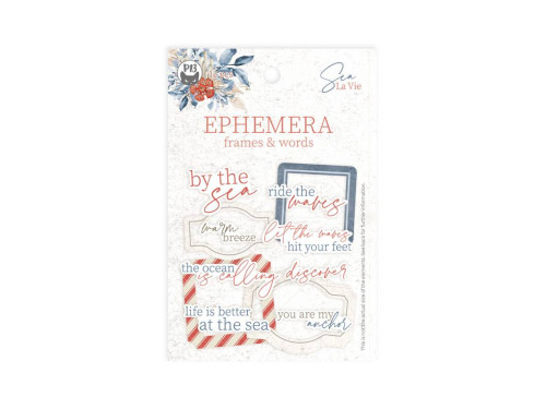 Zestaw elementów Frames & Words - Piątek Trzynastego - Sea la vie, 12 szt.