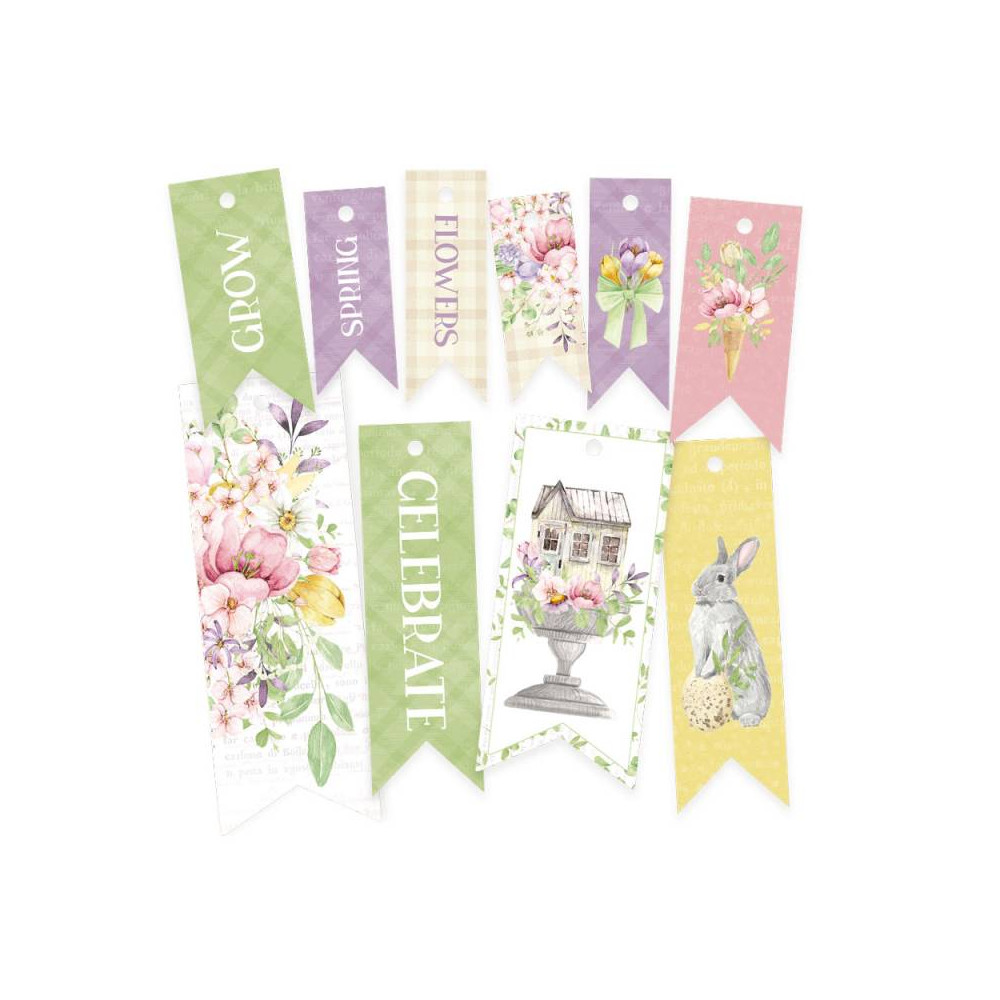 Decorative tags - Piątek Trzynastego - Spring is Calling 02, 10 pcs.