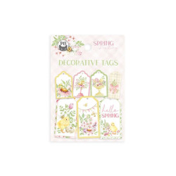 Decorative tags - Piątek Trzynastego - Spring is Calling 03, 7 pcs.