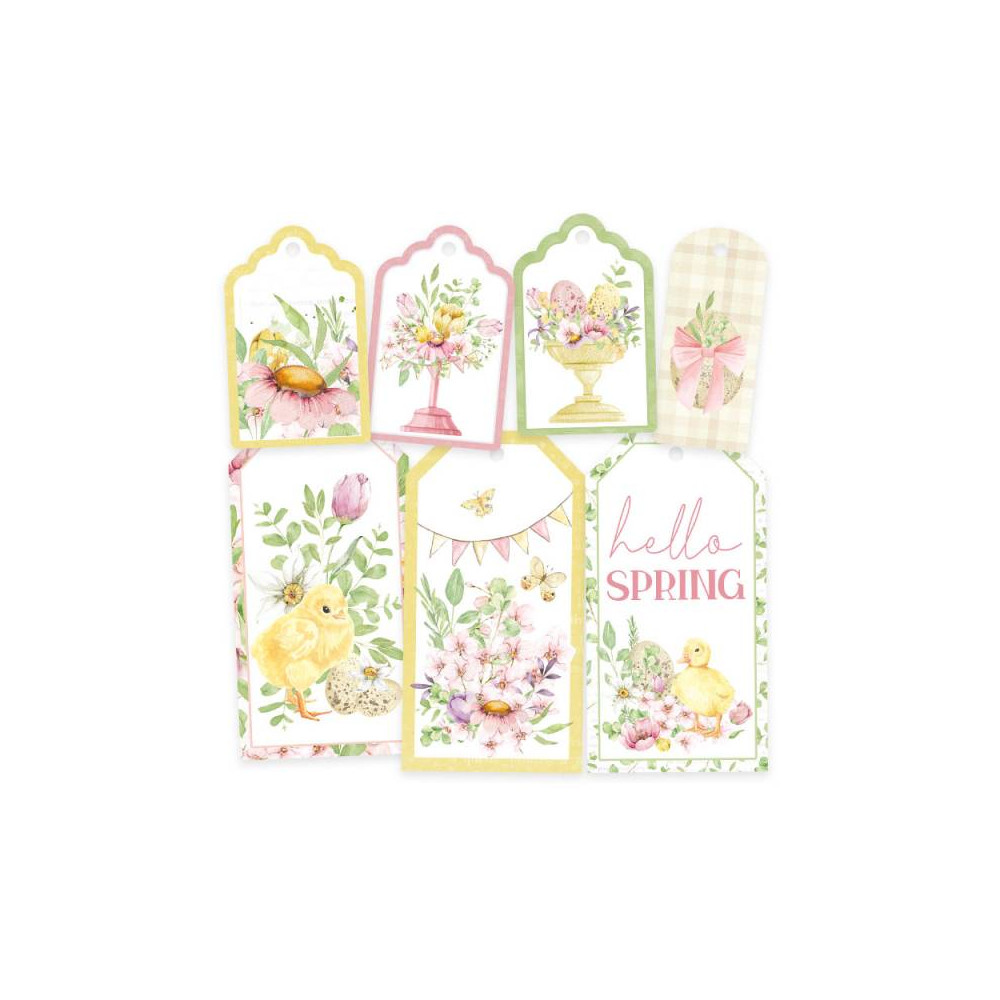 Decorative tags - Piątek Trzynastego - Spring is Calling 03, 7 pcs.