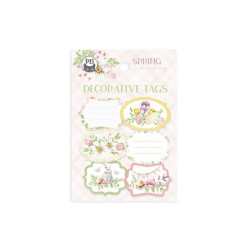 Decorative tags - Piątek Trzynastego - Spring is Calling 04, 6 pcs.