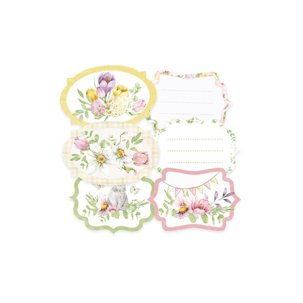Decorative tags - Piątek Trzynastego - Spring is Calling 04, 6 pcs.