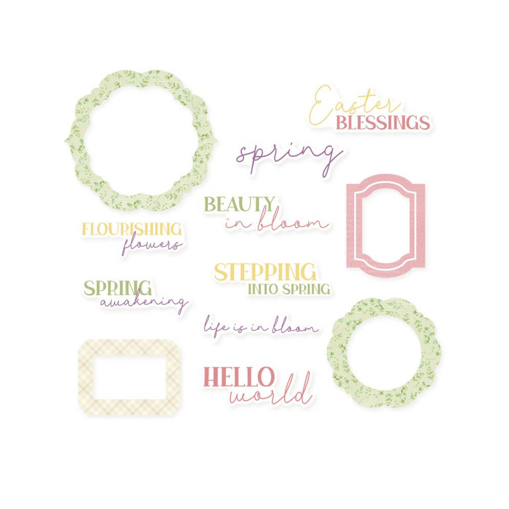 Frames & Words - Piątek Trzynastego - Spring is Calling, 12 pcs.