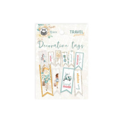 Decorative tags - Piątek Trzynastego - Travel Journal 02, 10 pcs.