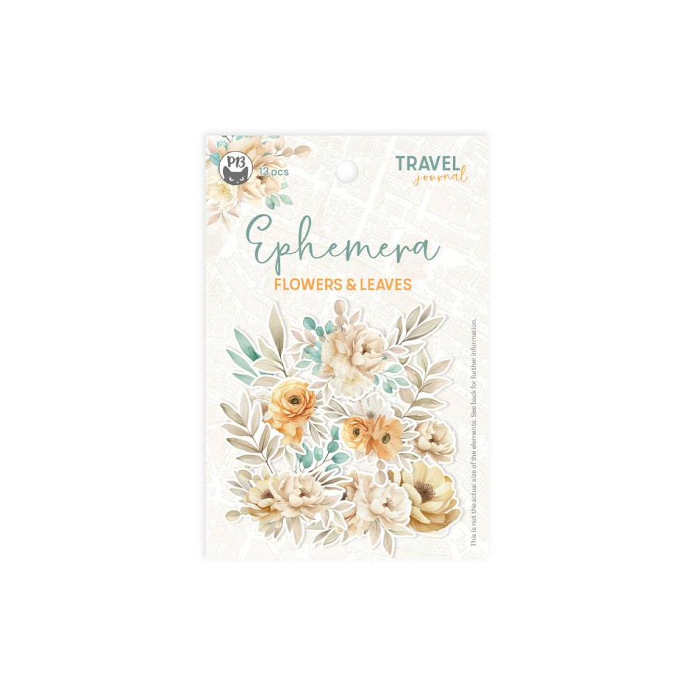 Zestaw elementów Flowers & Leaves - Piątek Trzynastego - Travel Journal, 13 pcs.