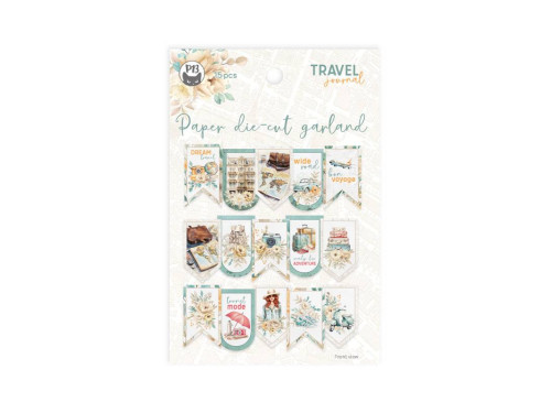 Paper die-cut garland - Piątek Trzynastego - Travel Journal