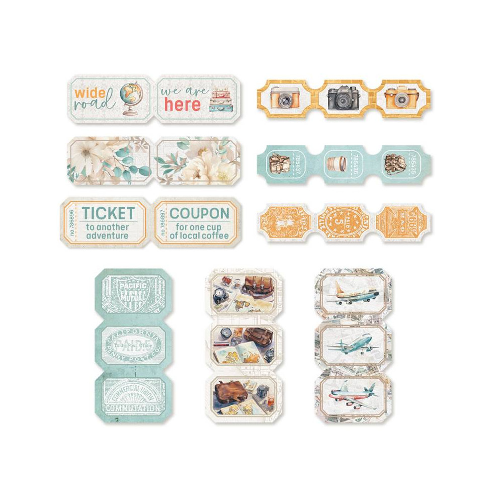 Zestaw bilecików - Piątek Trzynastego - Travel Journal, 24 szt.