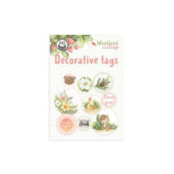 Decorative tags - Piątek Trzynastego - Woodland cuties 01, 9 pcs.