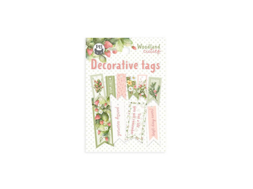 Decorative tags - Piątek Trzynastego - Woodland cuties 02, 10 pcs.