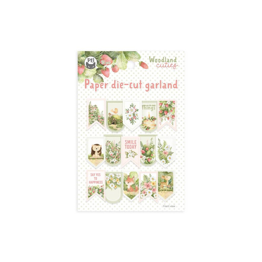Paper die-cut garland - Piątek Trzynastego - Woodland cuties