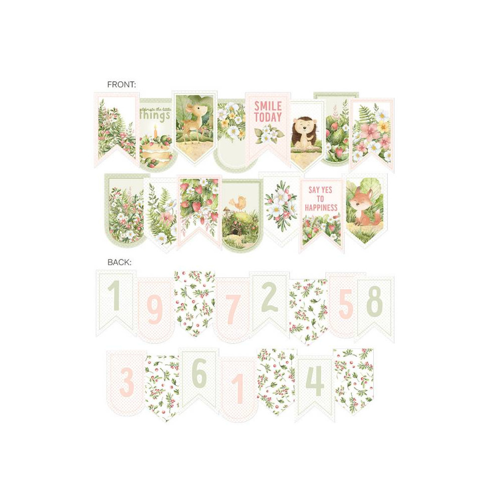 Paper die-cut garland - Piątek Trzynastego - Woodland cuties