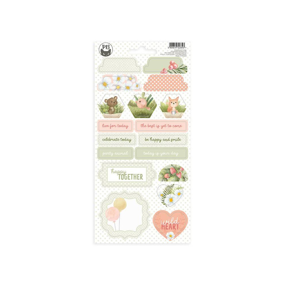 Cardboard stickers - Piątek Trzynastego - Woodland cuties 03