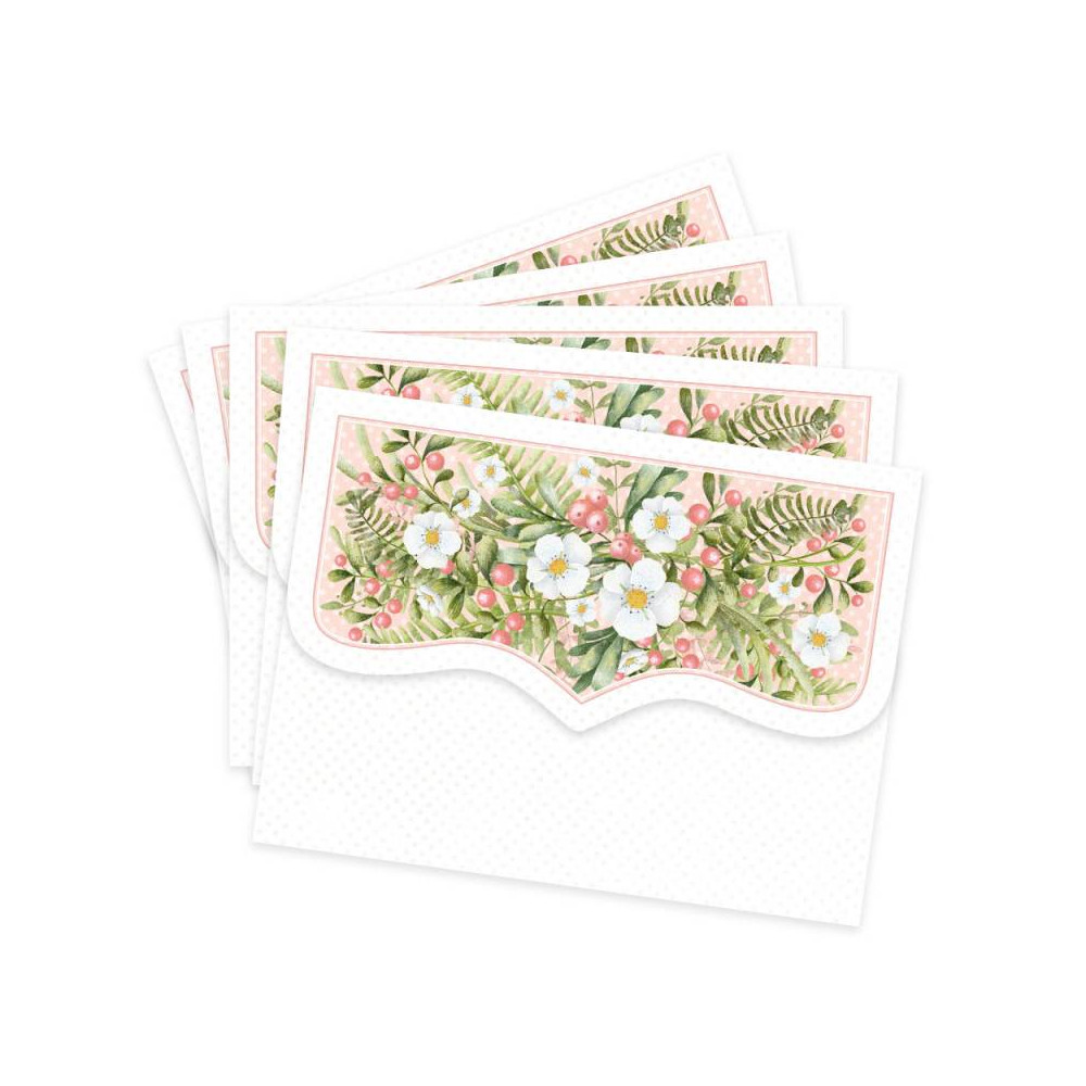 Set of mini envelopes - Piątek Trzynastego - Woodland cuties, 5 pcs.