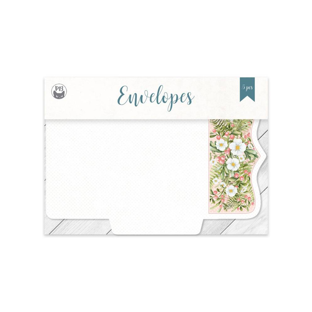 Set of mini envelopes - Piątek Trzynastego - Woodland cuties, 5 pcs.