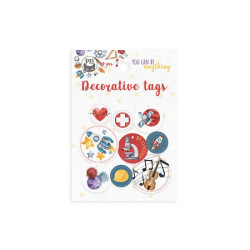 Decorative tags - Piątek Trzynastego - You can be 01, 9 pcs.