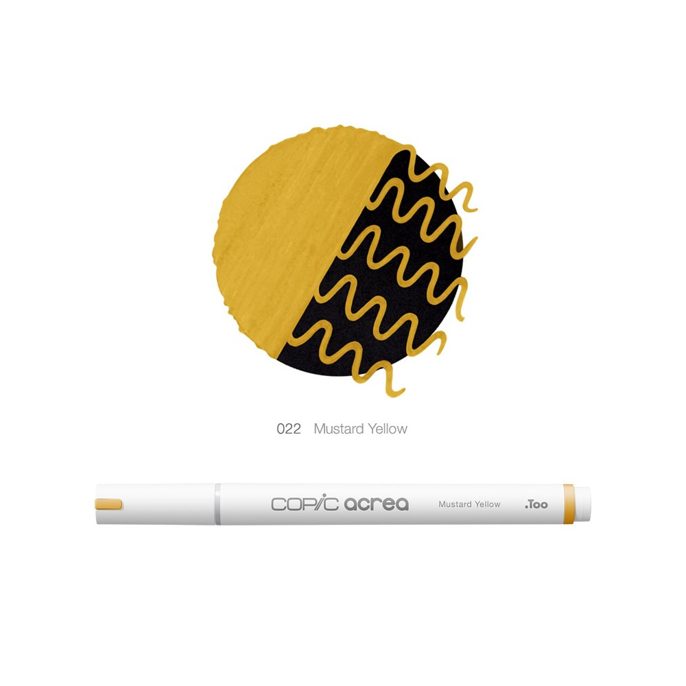 Copic Acrea water-based pigment marker - 022 Mustard Yellow