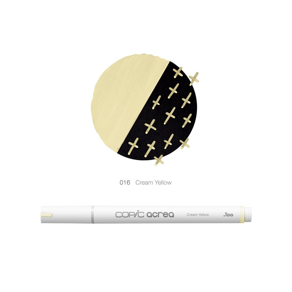 Copic Acrea water-based pigment marker - 016 Cream Yellow
