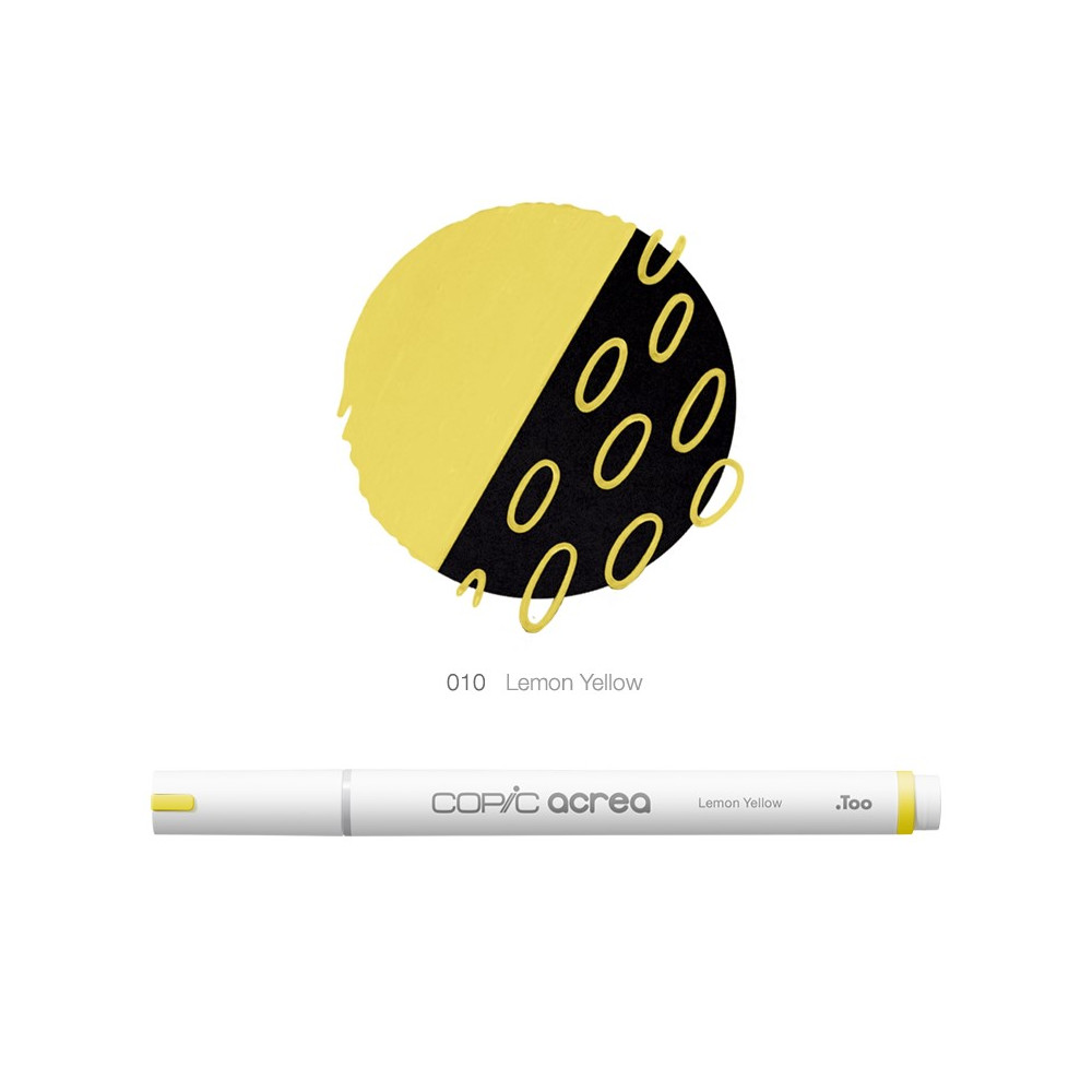 Pisak pigmentowy Copic Acrea - 010 Lemon Yellow