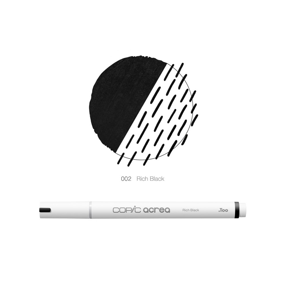 Pisak pigmentowy Copic Acrea - 002 Rich Black