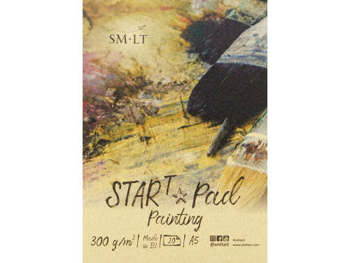Acrylic and Gouache Start pad A5 - SM-LT - 300 g, 20 sheets