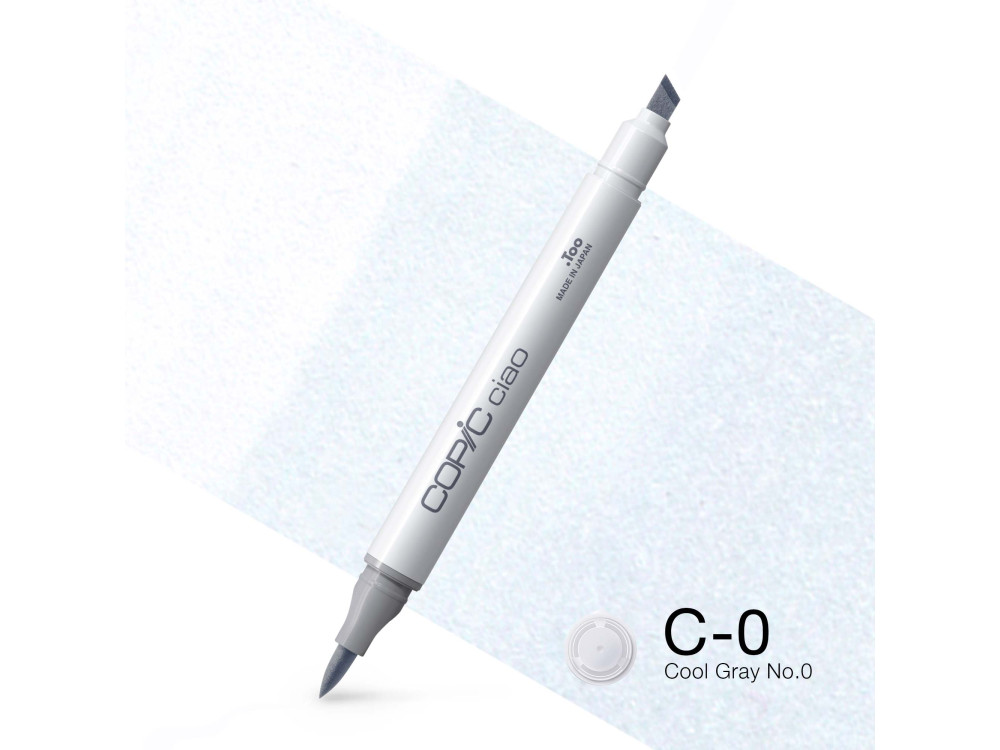 Marker dwustronny Copic Ciao - C-0 Cool Gray No. 0