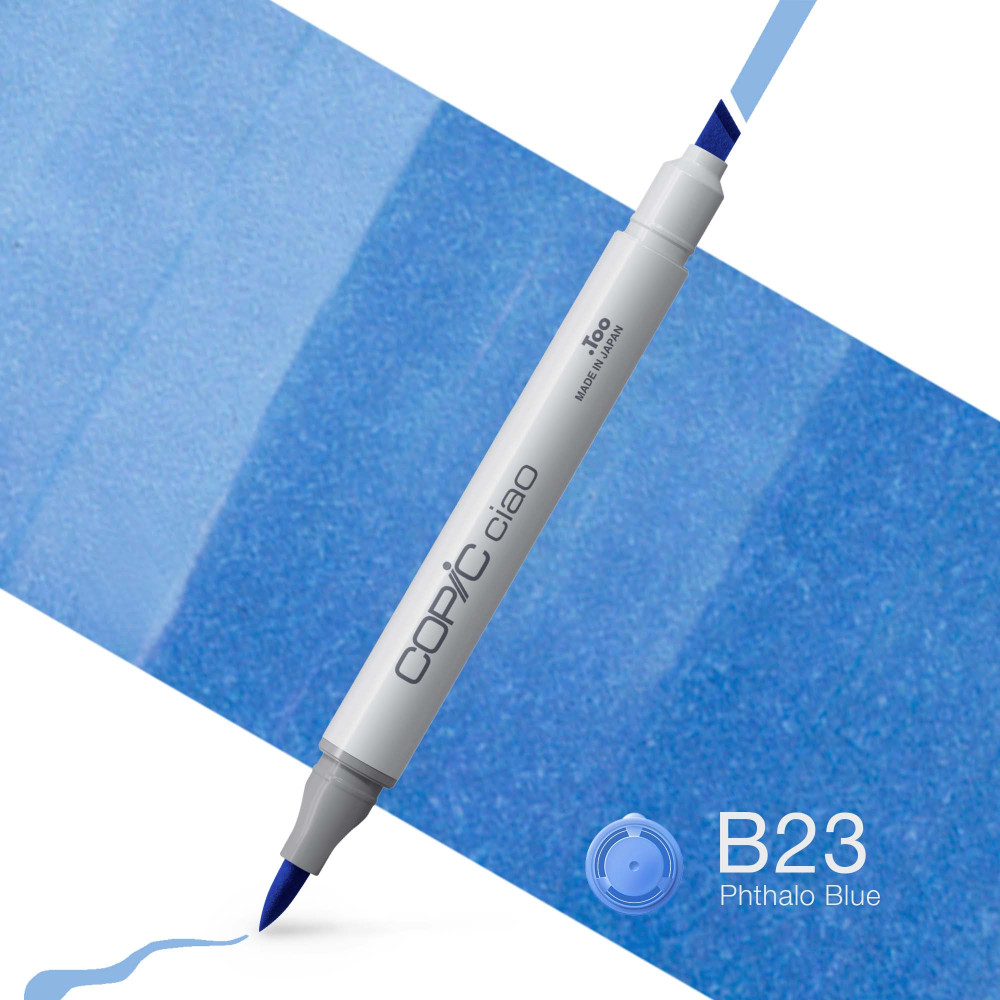 Copic Ciao dual-tip alcohol-based marker - B23 Phthalo Blue