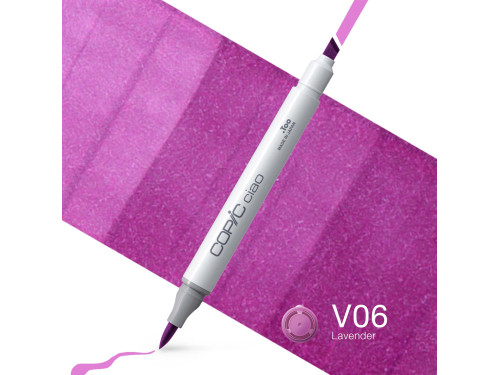 Copic Ciao dual-tip alcohol-based marker - V06 Lavender