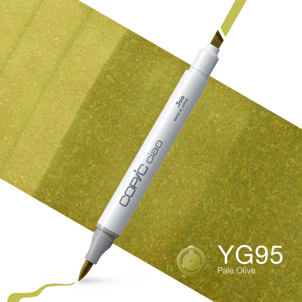 Copic Ciao dual-tip alcohol-based marker - YG95 Pale Olive