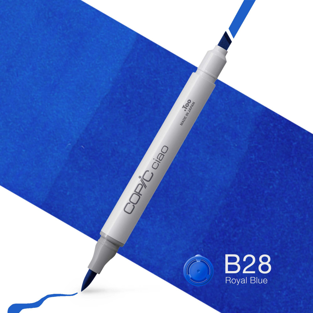 Copic Ciao dual-tip alcohol-based marker - B28 Royal Blue