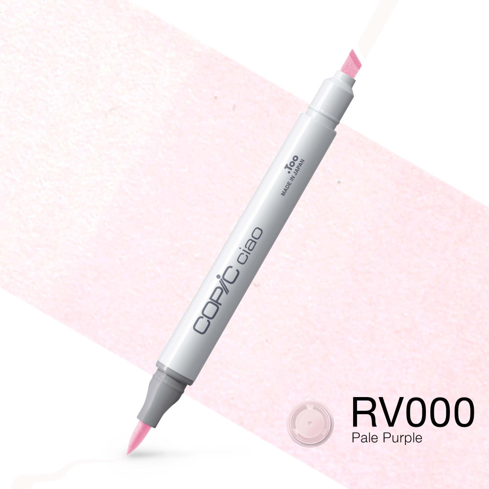 Copic Ciao dual-tip alcohol-based marker - RV000 Pale Purple