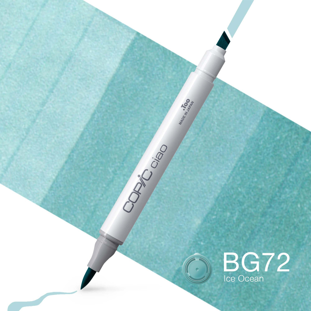 Copic Ciao dual-tip alcohol-based marker - BG72 Ice Ocean