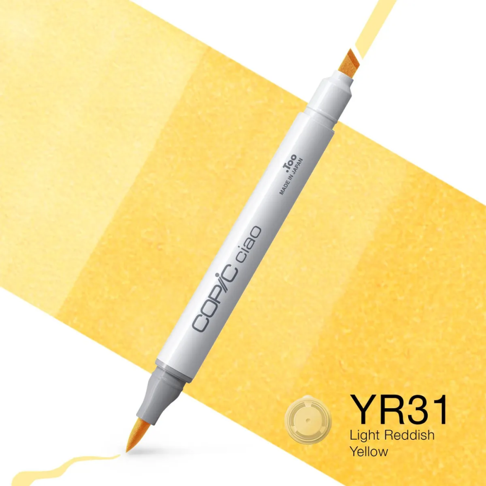 Copic Ciao dual-tip alcohol-based marker - YR31 Light Reddish Yellow