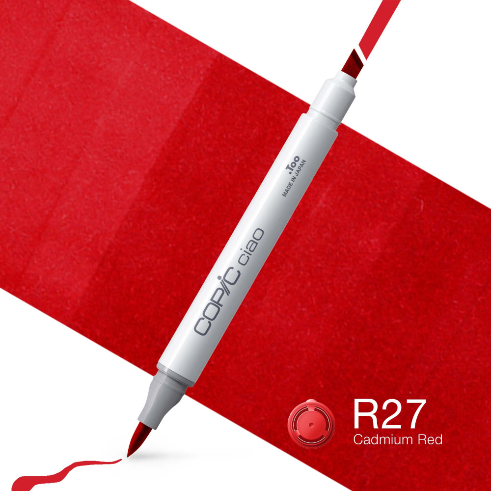 Copic Ciao dual-tip alcohol-based marker - R27 Cadmium Red