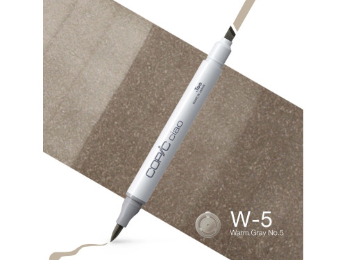 Copic Ciao dual-tip alcohol-based marker - W-5 Warm Gray No. 5