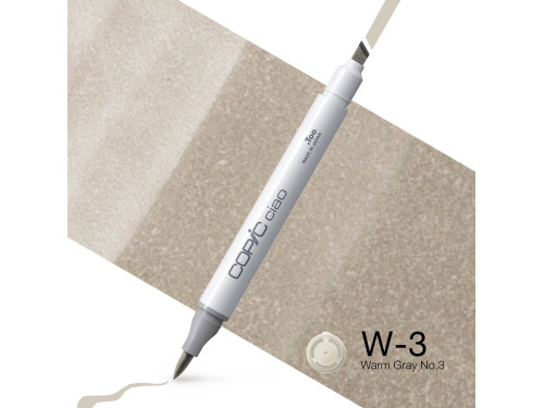 Marker dwustronny Copic Ciao - W-3 Warm Gray No. 3