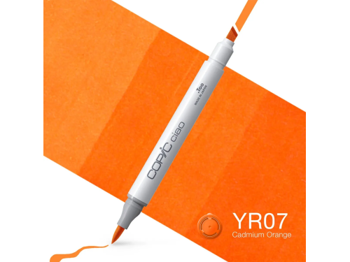Copic Ciao dual-tip alcohol-based marker - YR07 Cadmium Orange