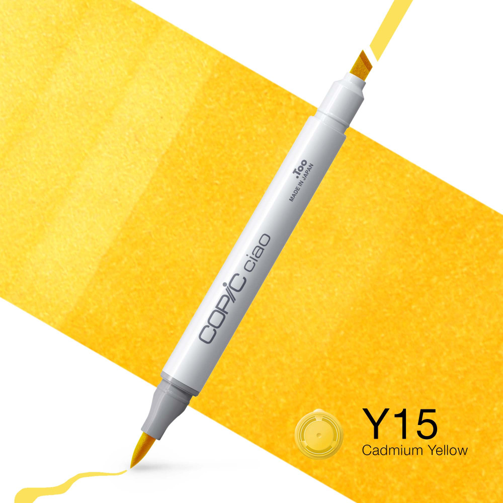 Copic Ciao dual-tip alcohol-based marker - Y15 Cadmium Yellow