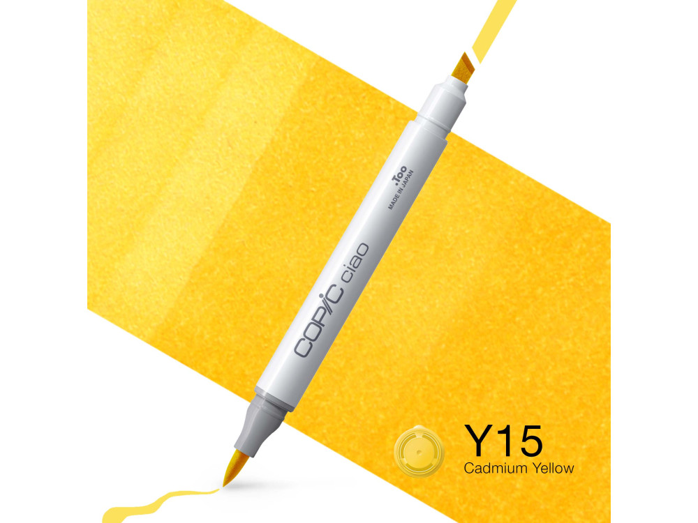 Copic Ciao dual-tip alcohol-based marker - Y15 Cadmium Yellow