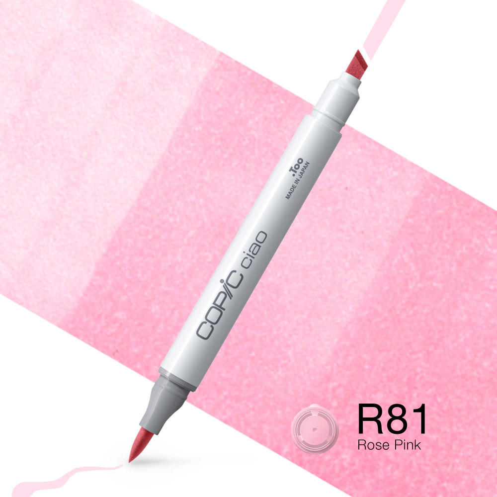 Copic Ciao dual-tip alcohol-based marker - R81 Rose Pink