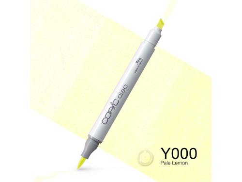 Copic Ciao dual-tip alcohol-based marker - Y000 Pale Lemon