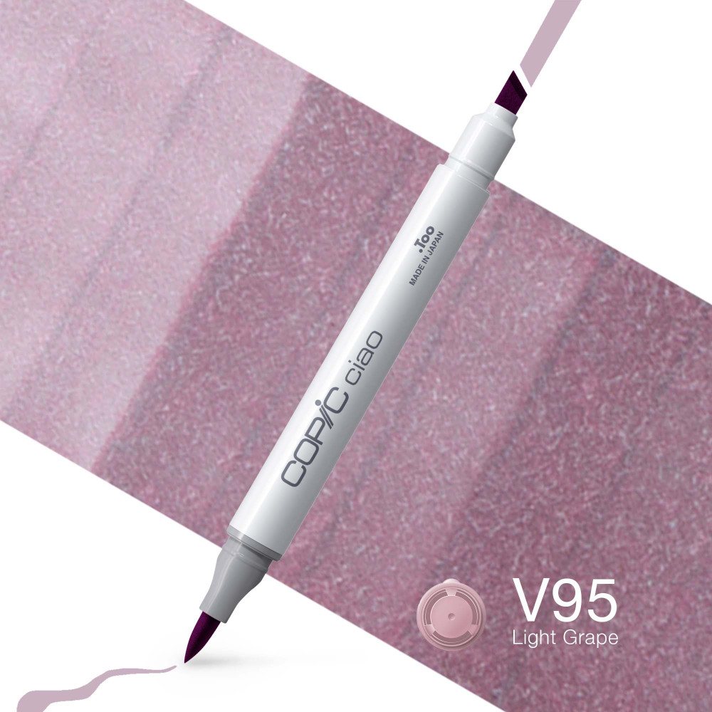Copic Ciao dual-tip alcohol-based marker - V95 Light Grape