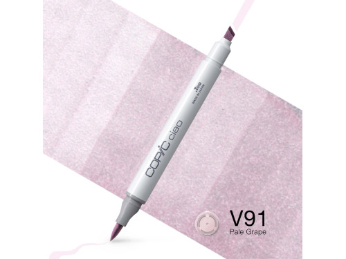 Copic Ciao dual-tip alcohol-based marker - V91 Pale Grape