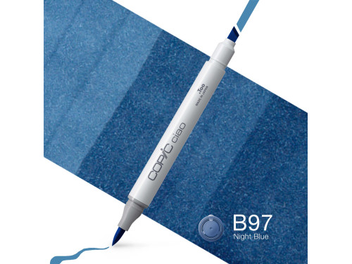 Copic Ciao dual-tip alcohol-based marker - B97 Night Blue