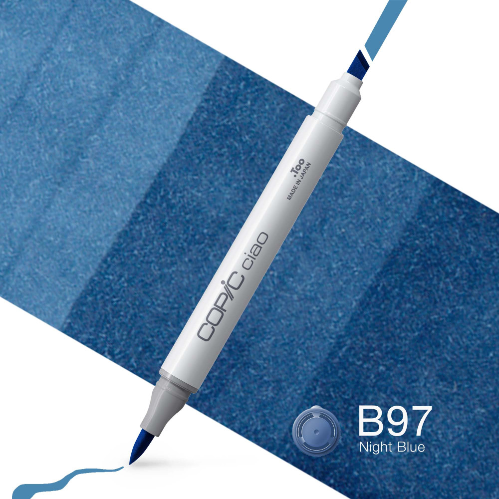 Copic Ciao dual-tip alcohol-based marker - B97 Night Blue