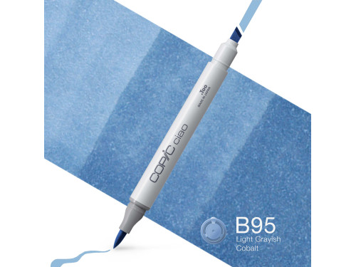Copic Ciao dual-tip alcohol-based marker - B95 Light Grayish Cobalt
