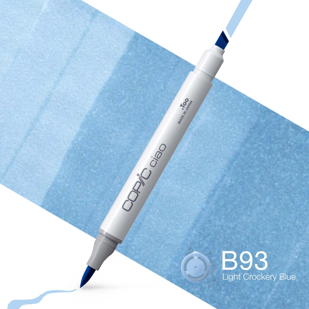 Copic Ciao dual-tip alcohol-based marker - B93 Light Crockery Blue